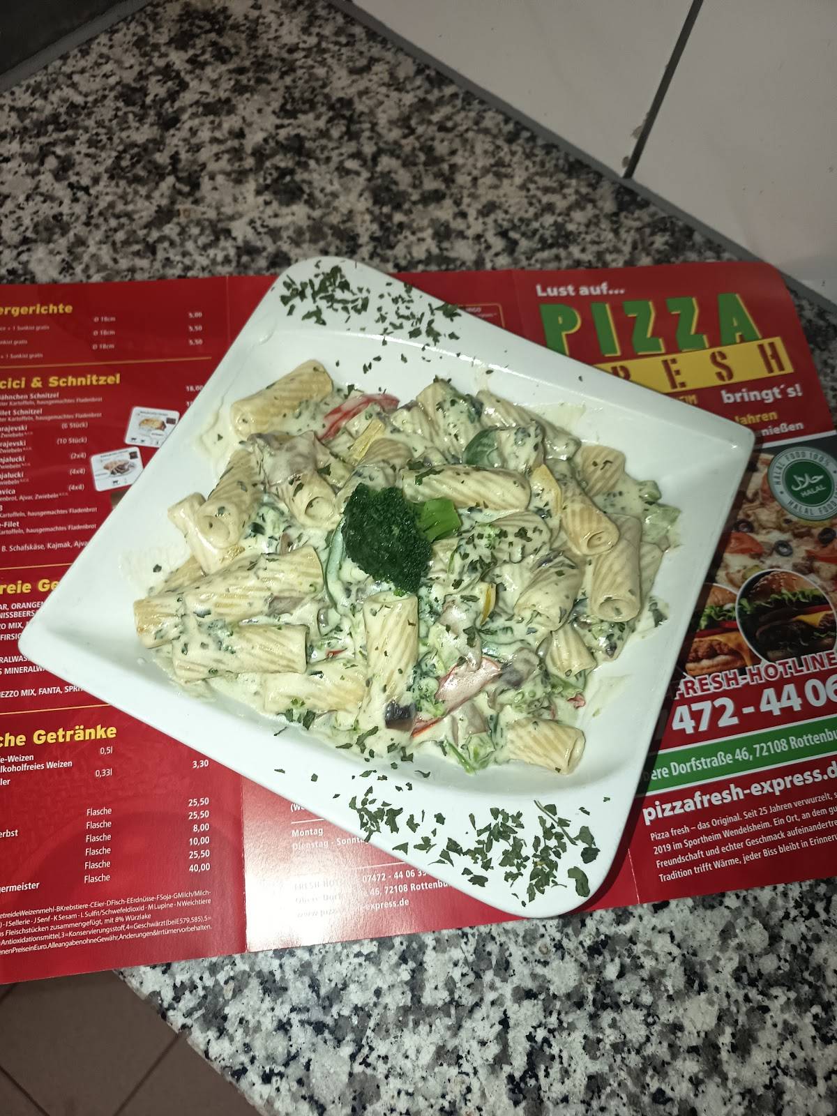 PIZZA FRESH Rottenburg -Wendelsheim меню