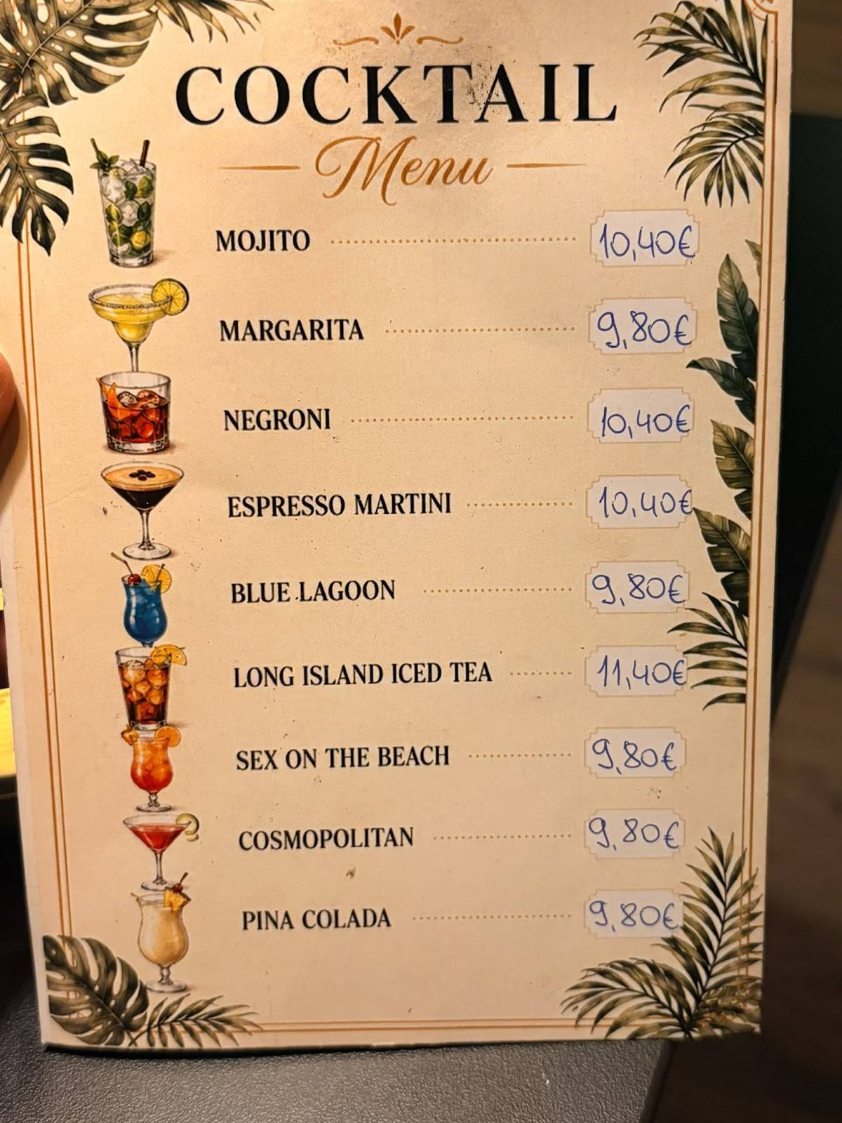 PULS bar Split меню
