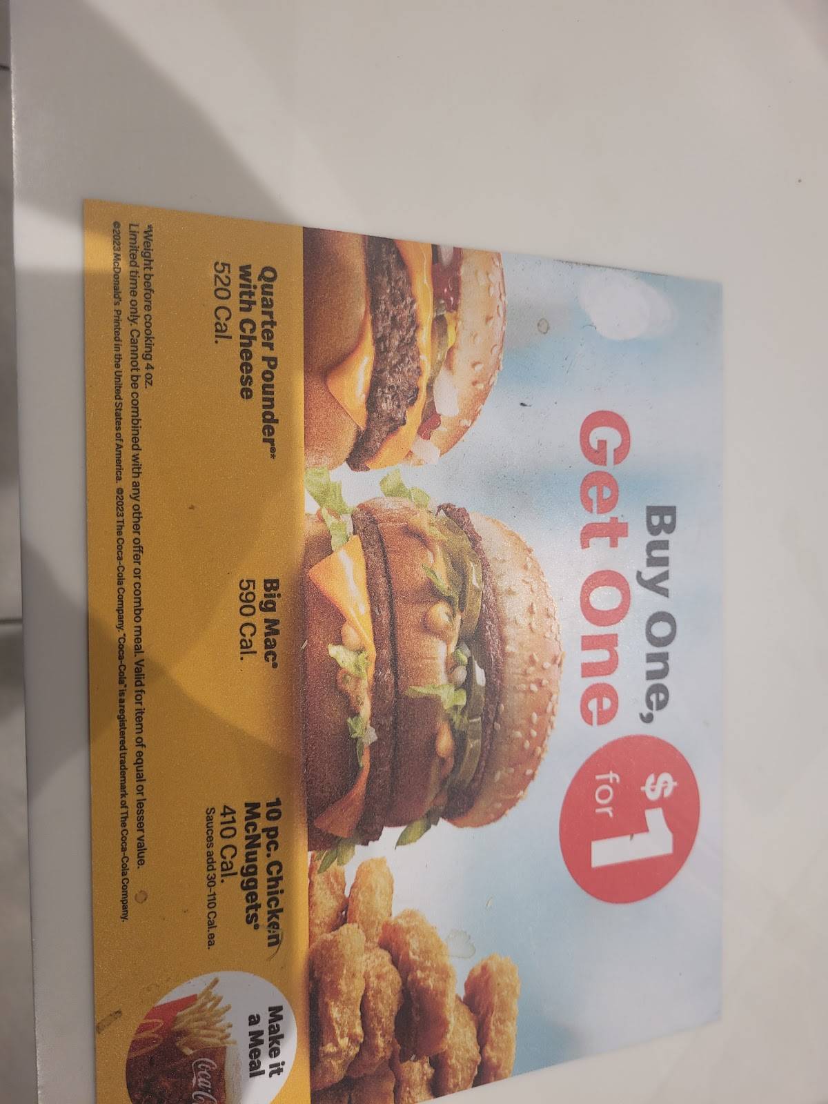 Arby's меню