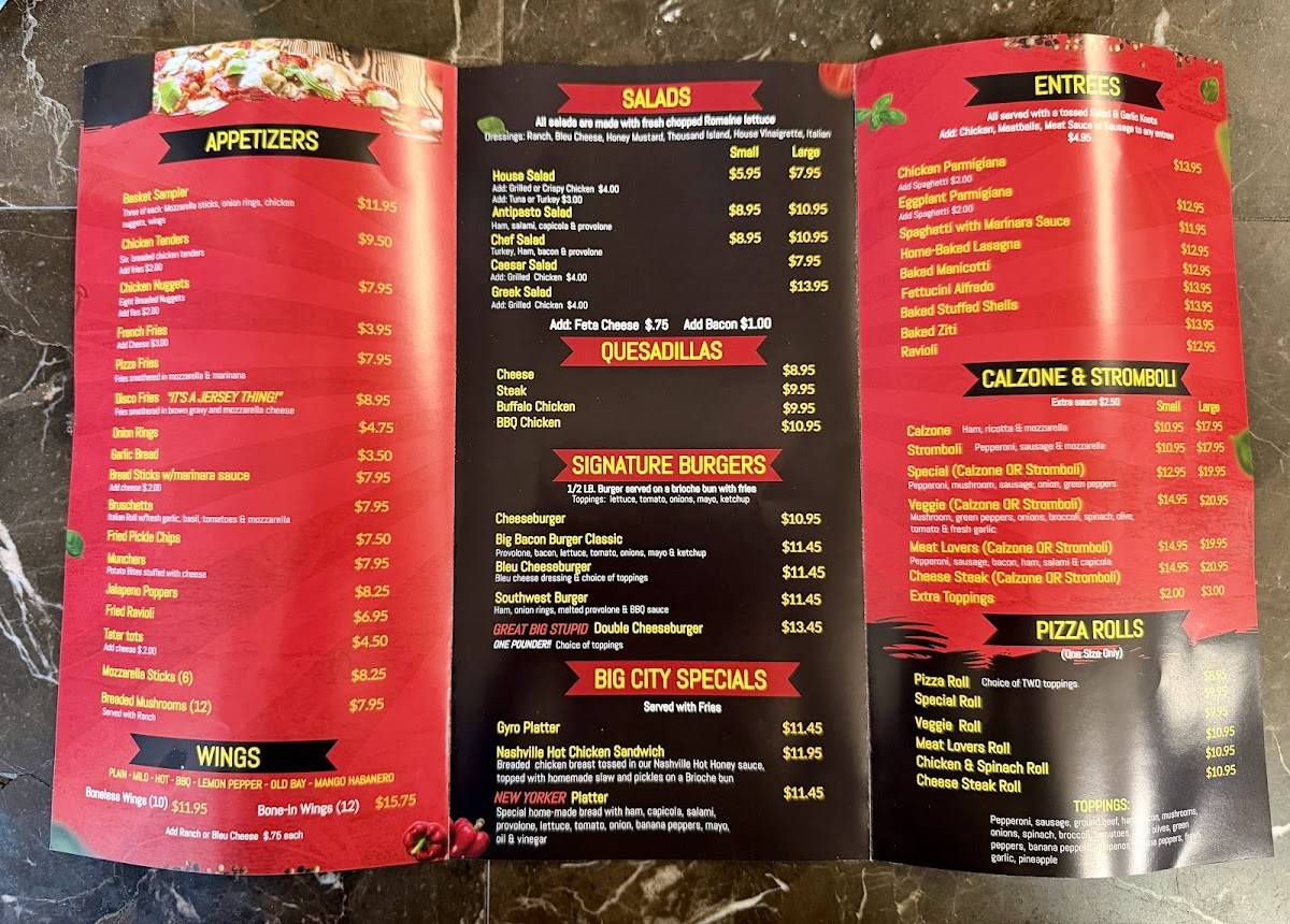 Pizza City II меню