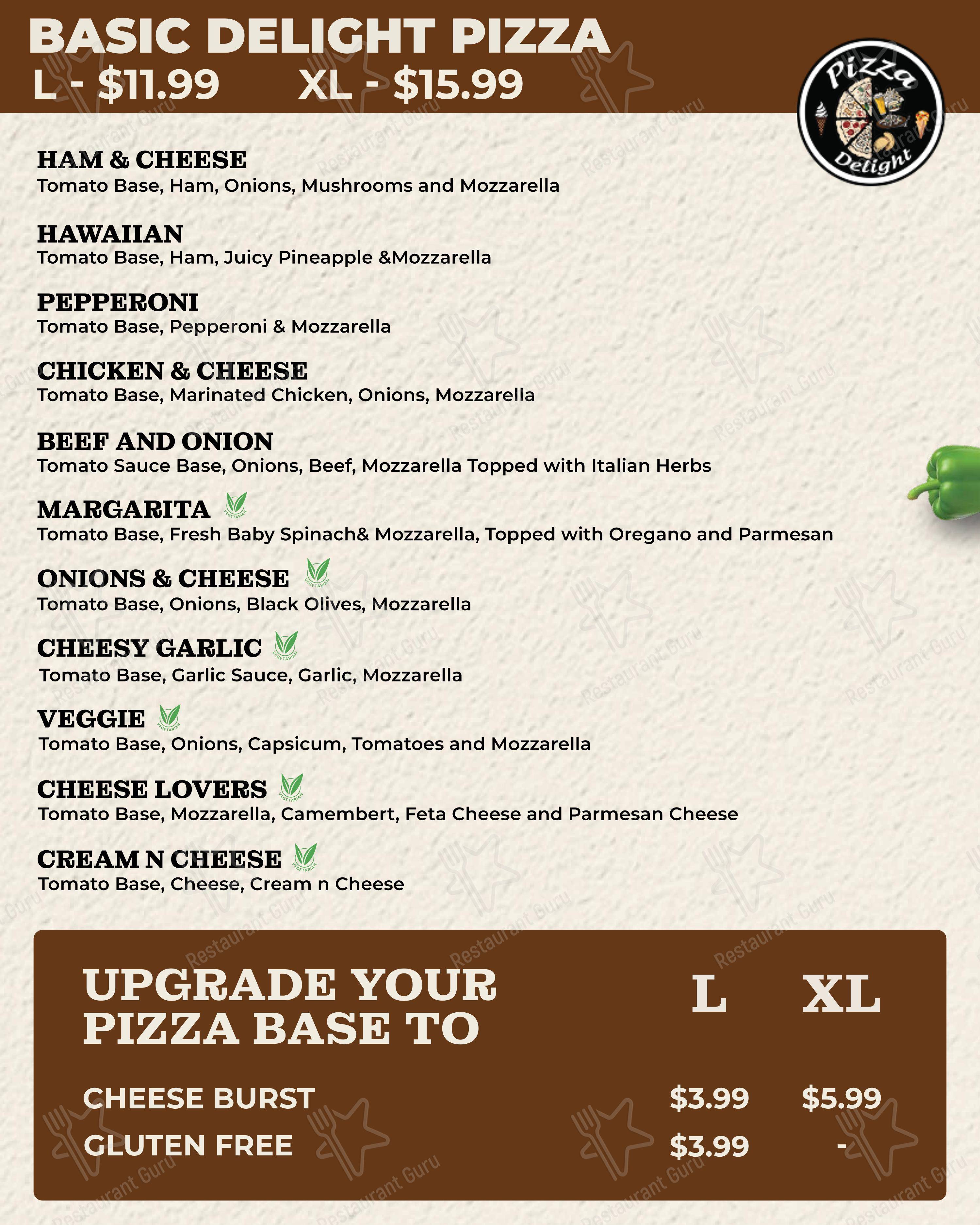Pizza Delight в Роторуа - Меню напитков