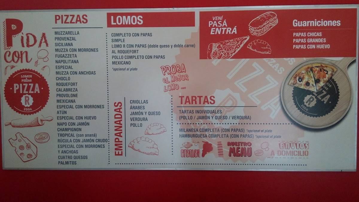 Pizza R меню