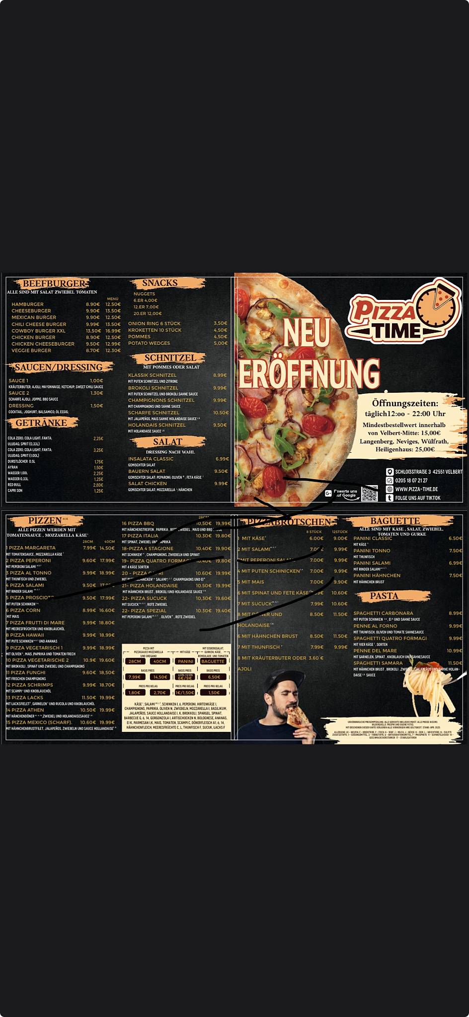 Pizza Time меню