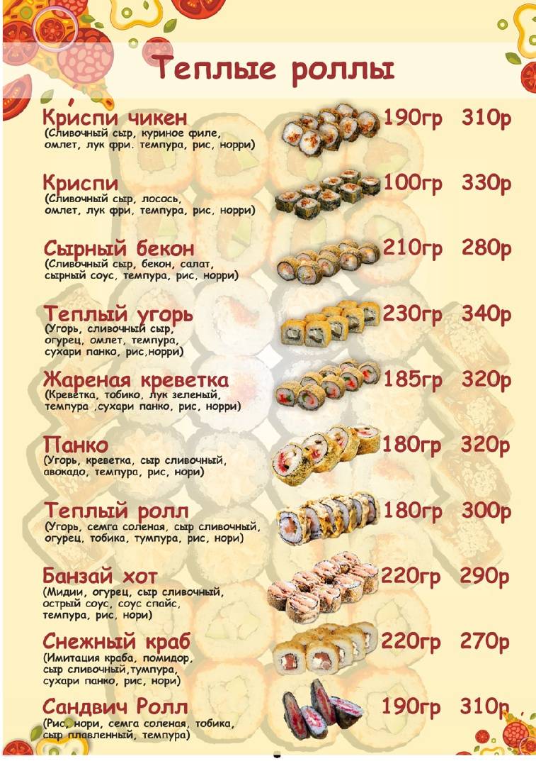 ПиццеМания меню