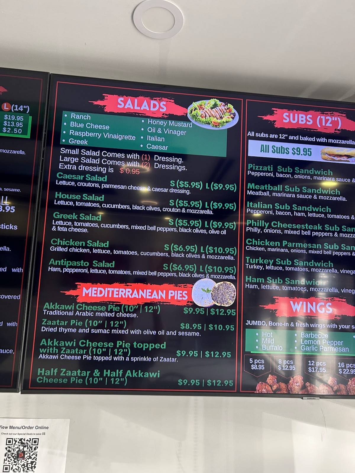 Pizzati Pizza • Pasta • Wings & More меню