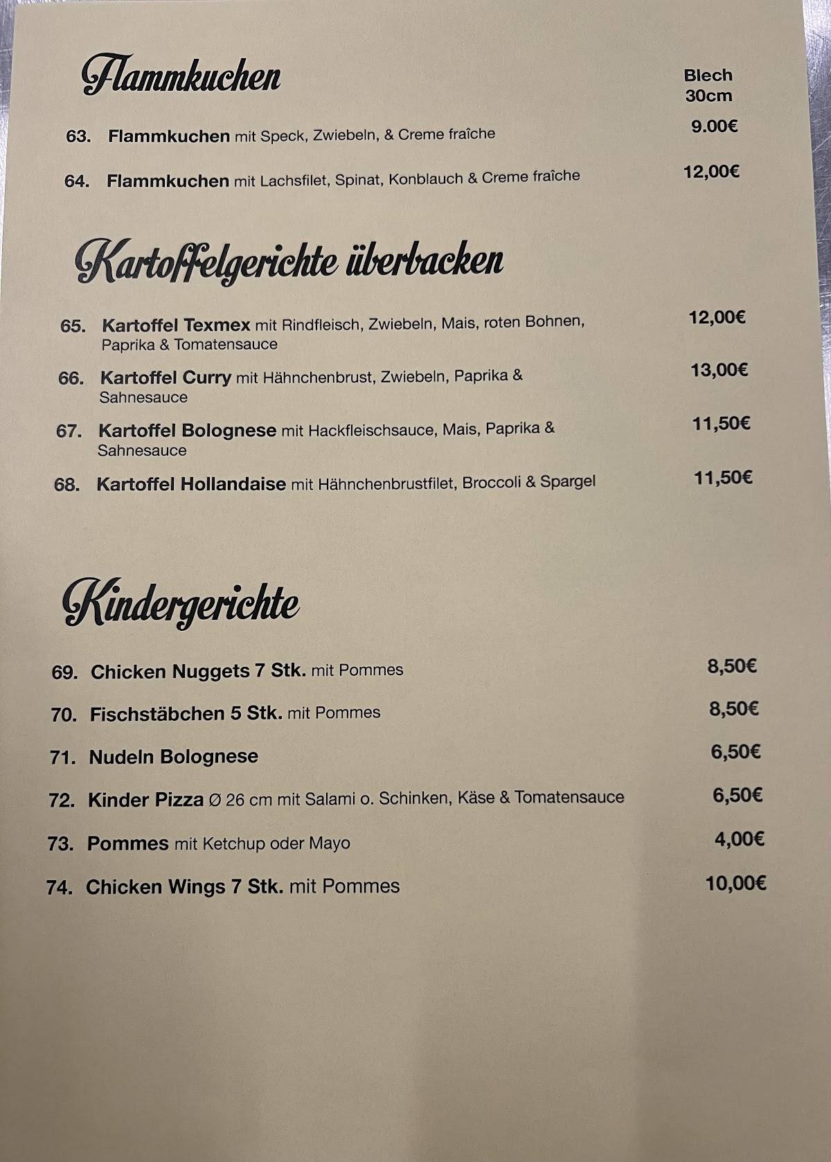 Pizzeria Calabria меню