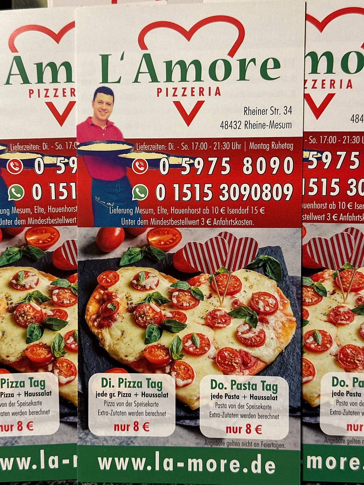 Pizzeria L'Amore Mesum меню