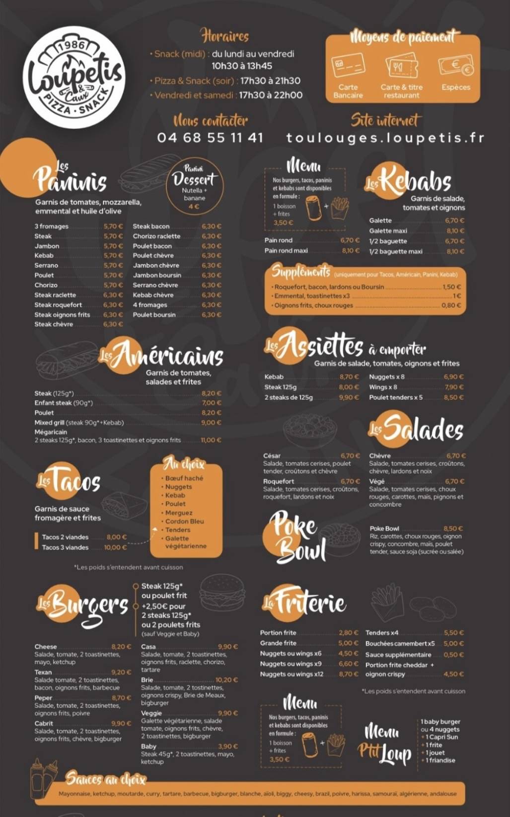 Pizzeria Loupetis меню