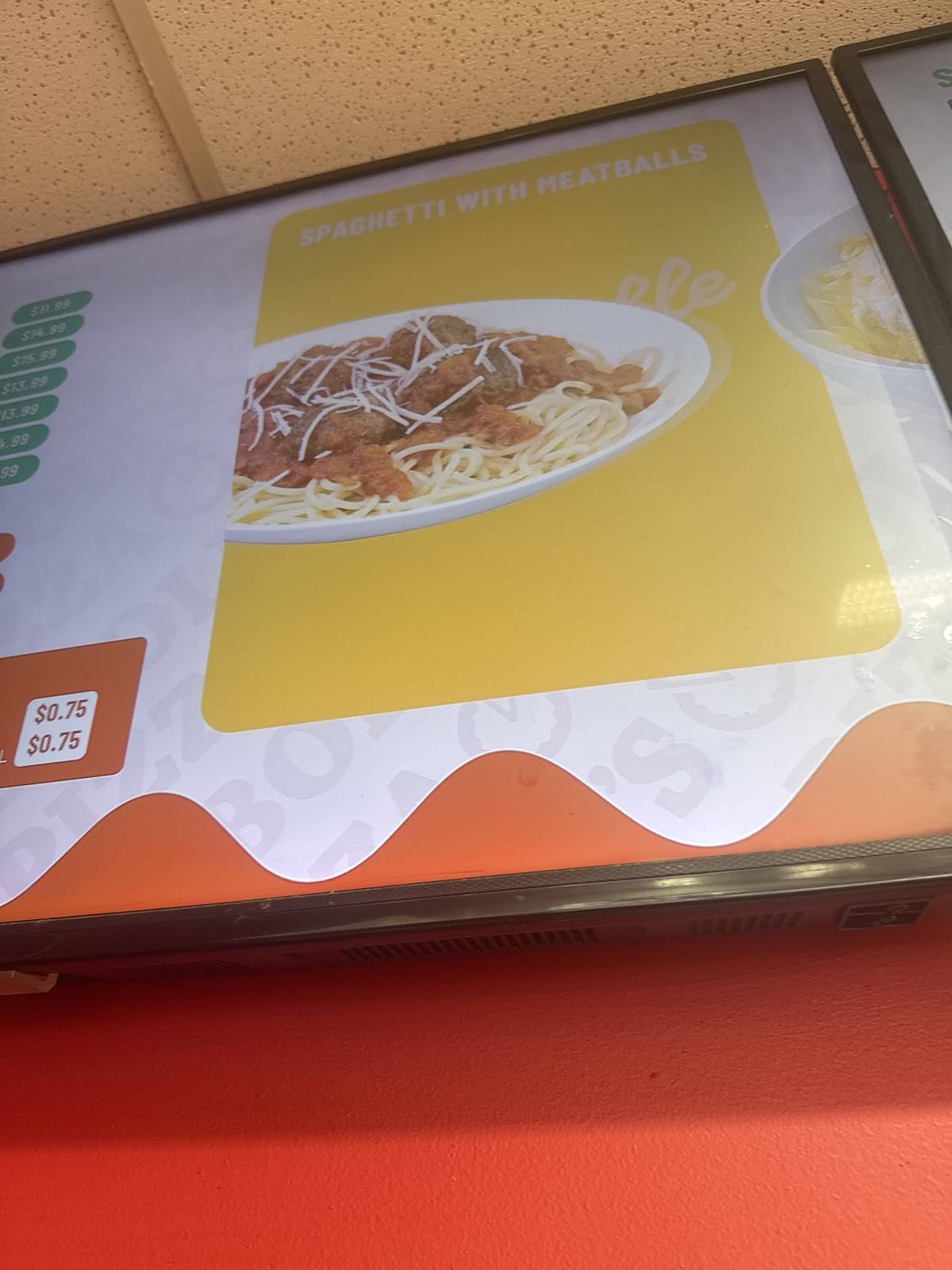 Pizza Boli's меню