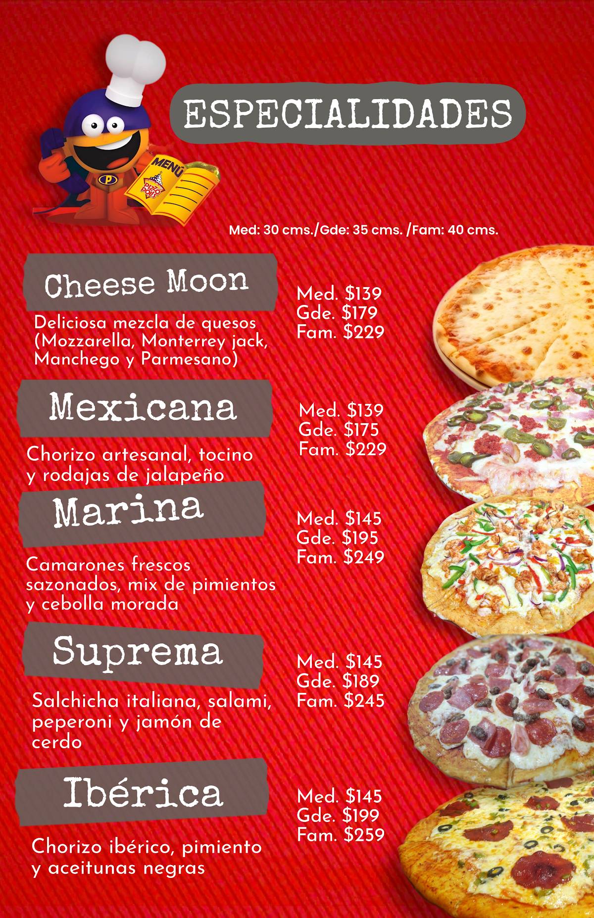 Pizzopolis меню
