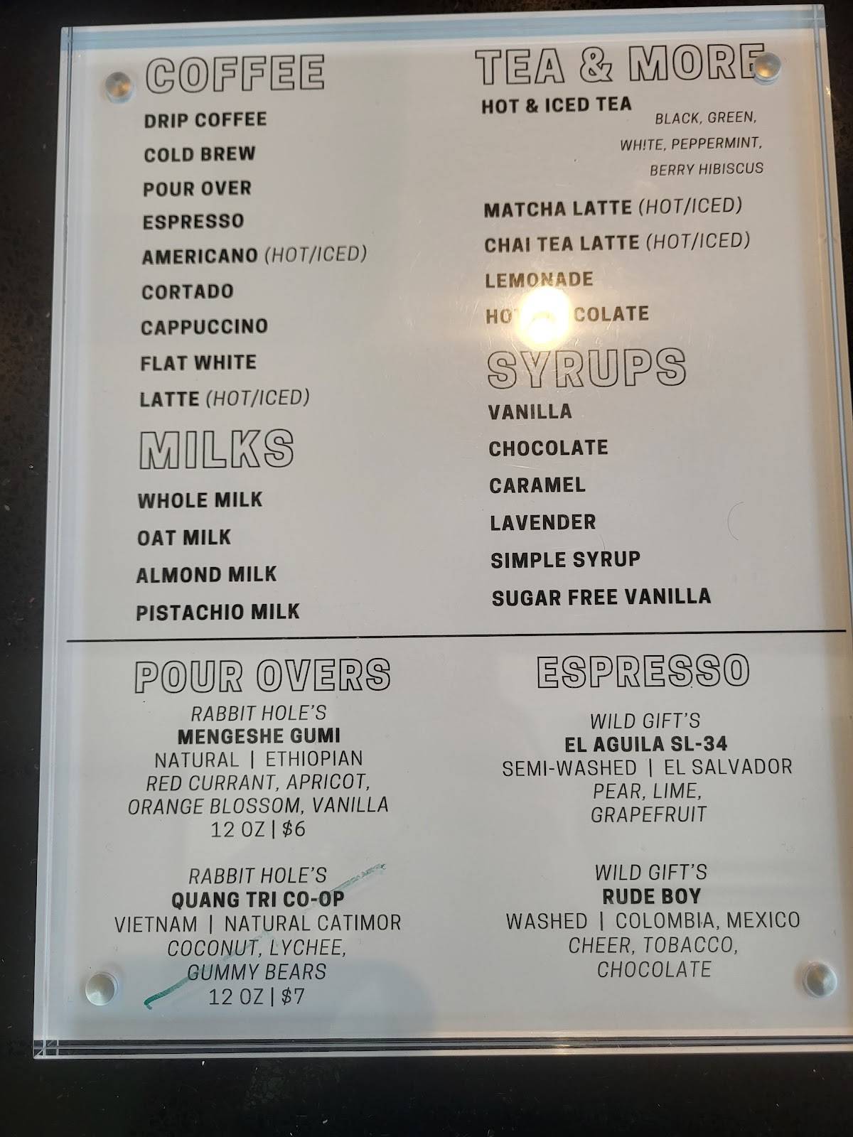 Polyphonic Coffee меню
