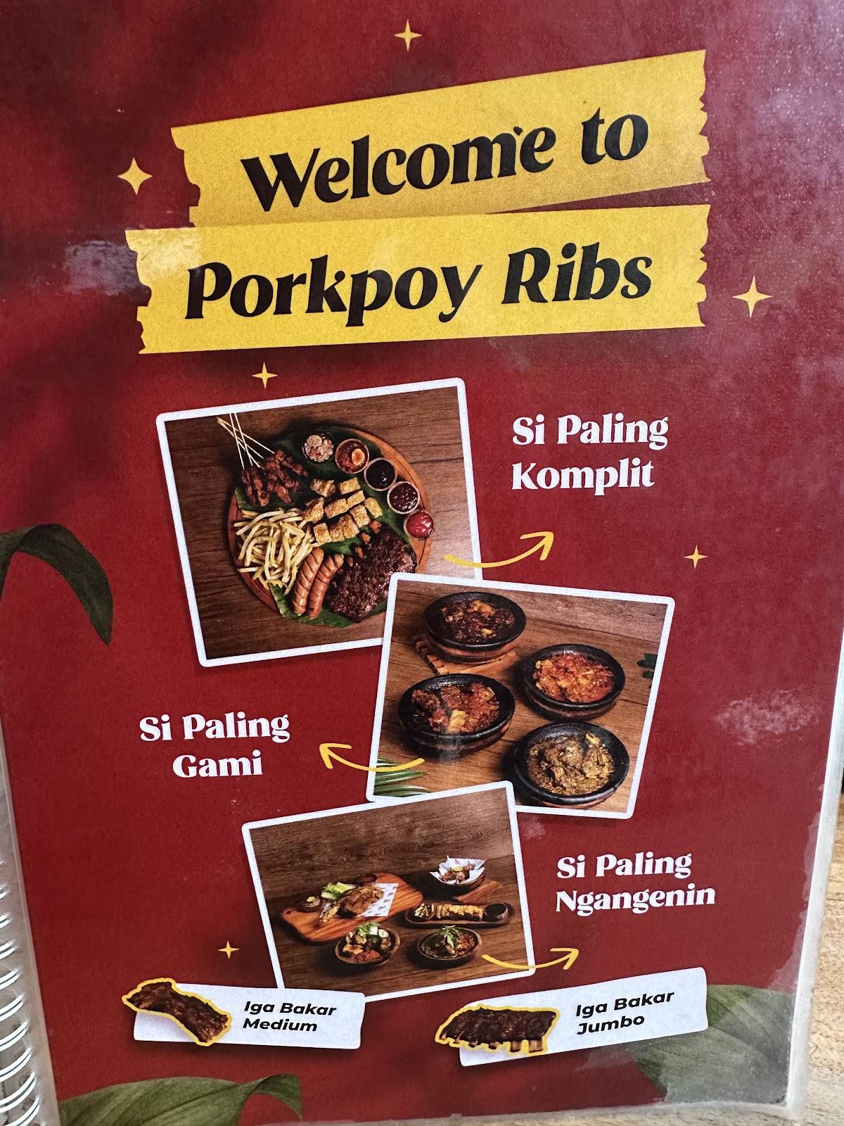 Porkpoy Ribs Tabanan меню