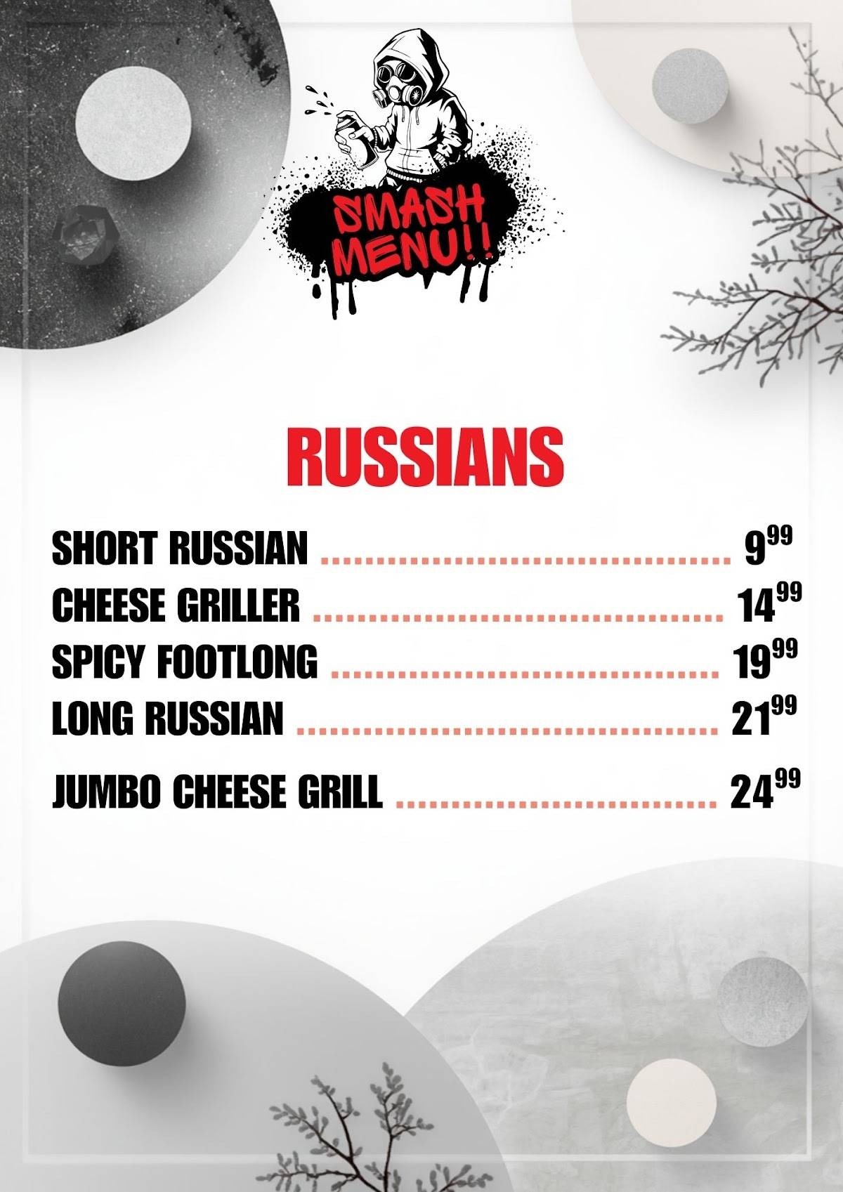 Smash Street Eats меню