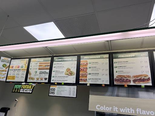 Subway меню