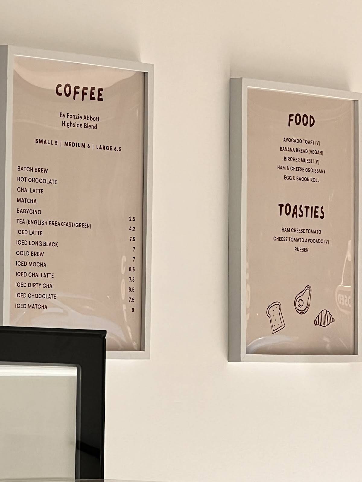 Pour First меню