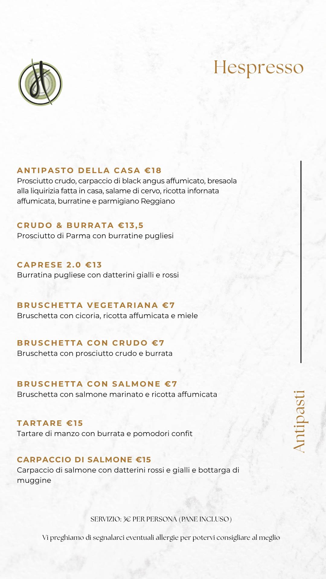HEspresso - The House of Meat меню