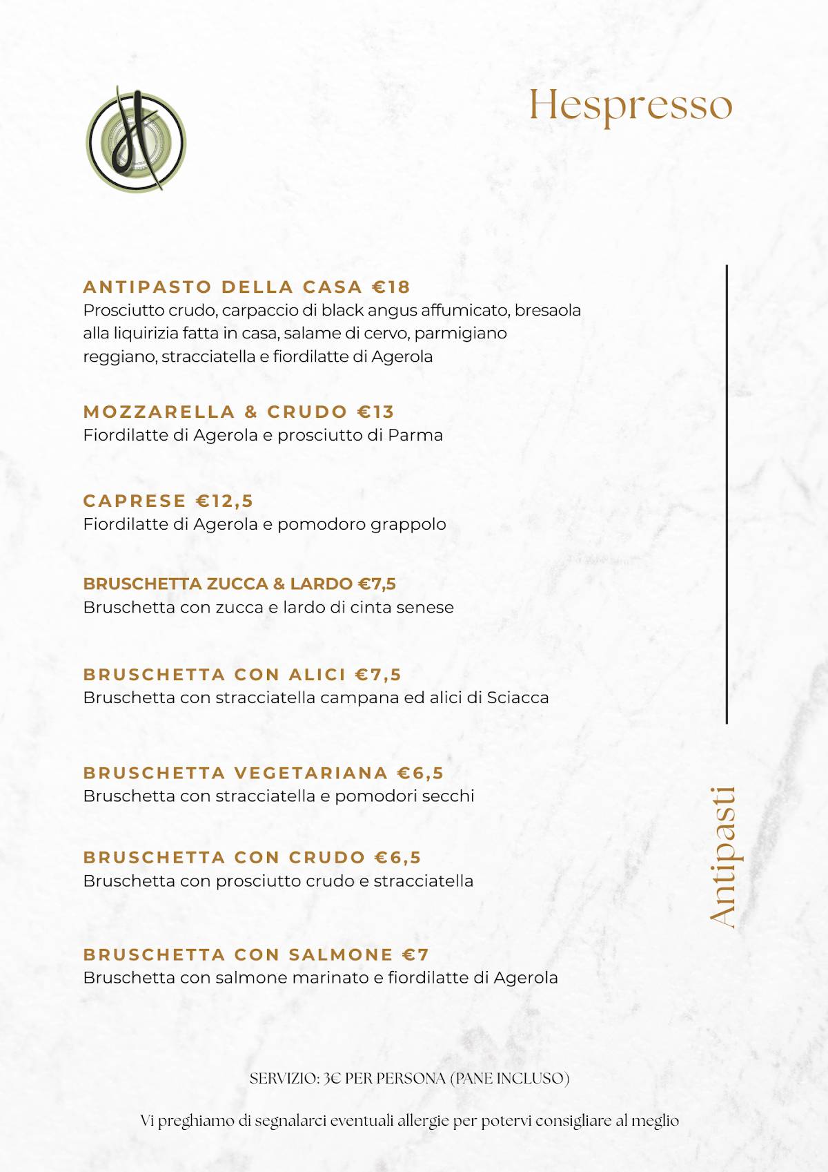 HEspresso - The House of Meat меню