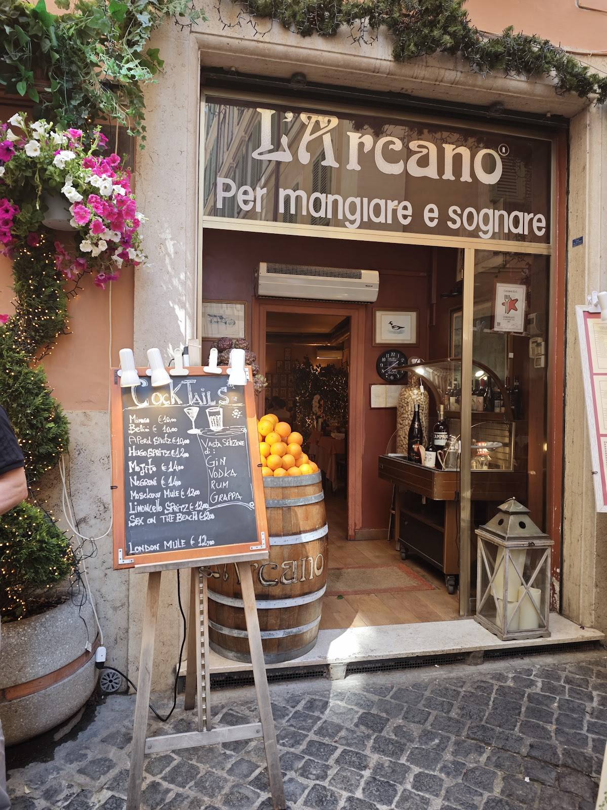 L'Arcano меню