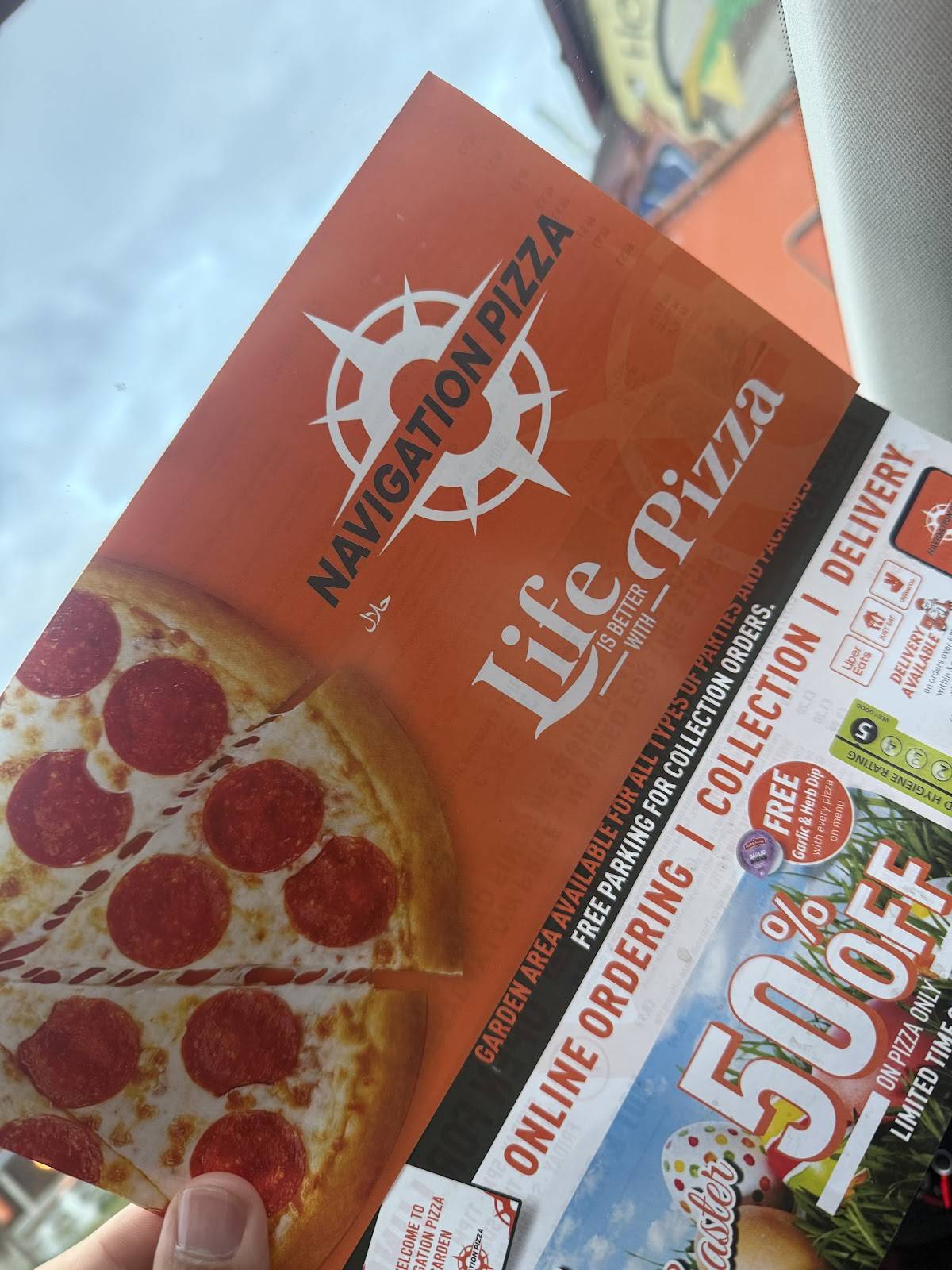 Navigation Pizza меню