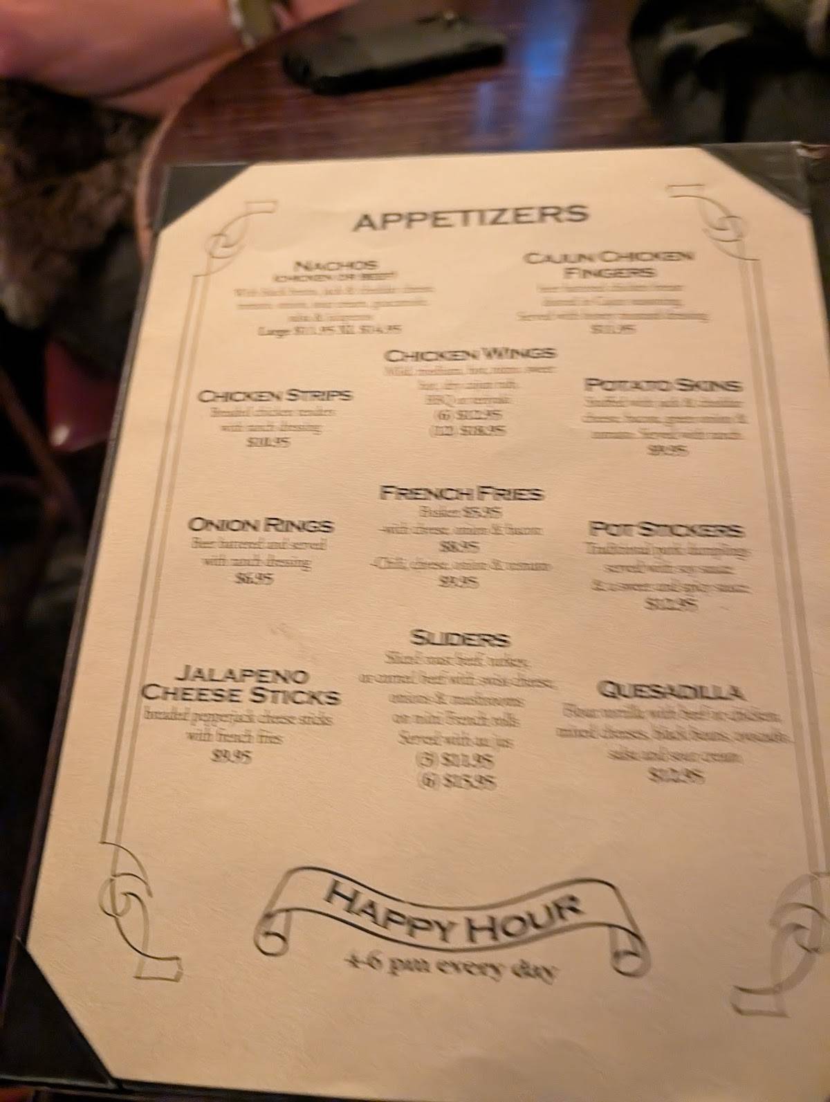 Shenanigan's меню