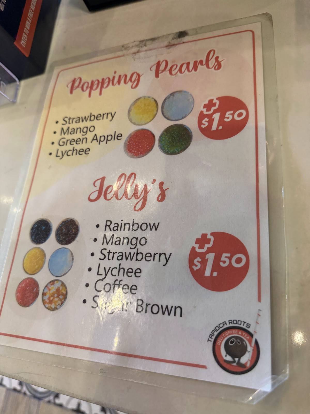 Tapioca Rush меню