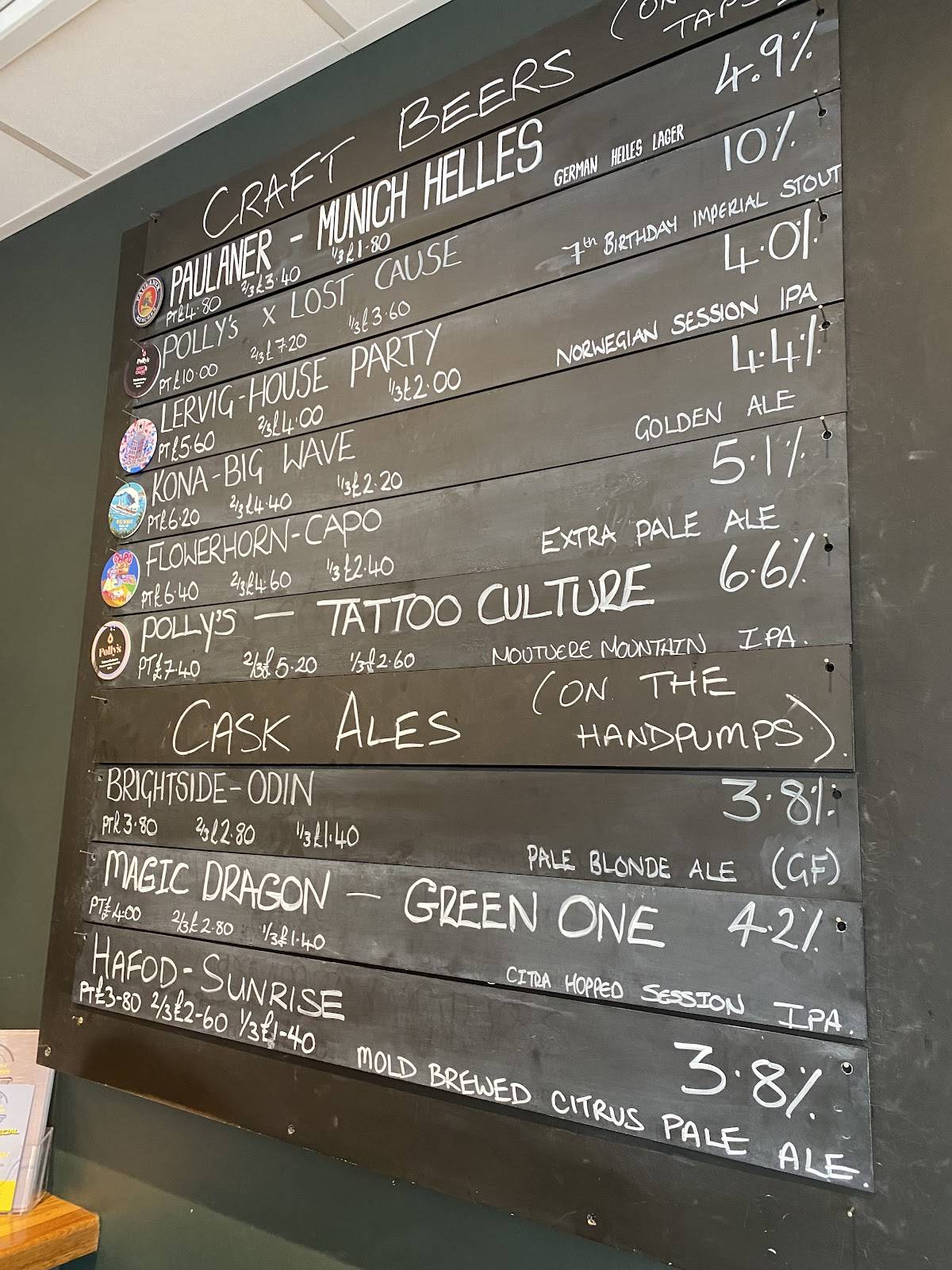 The Beer Lab меню