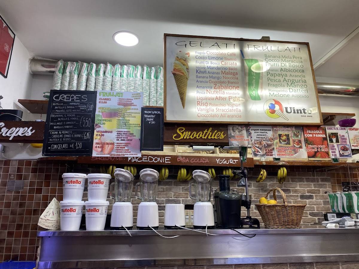 Quinto Gelateria меню
