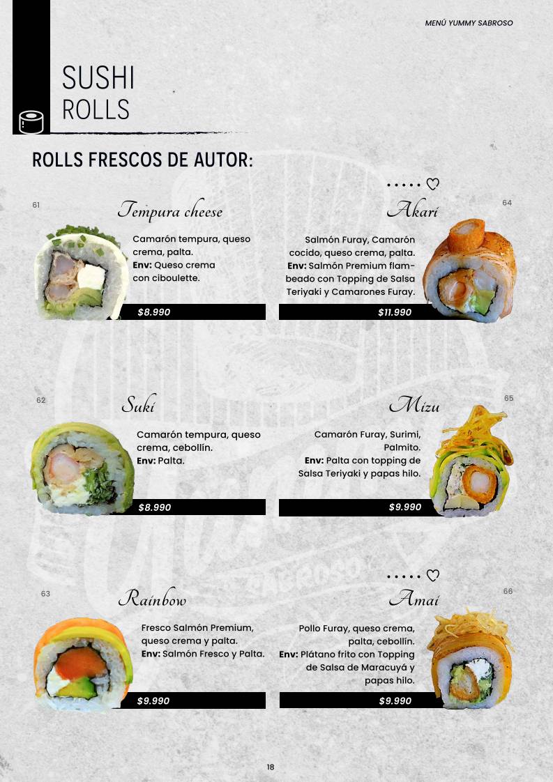 Yummy Sabroso меню
