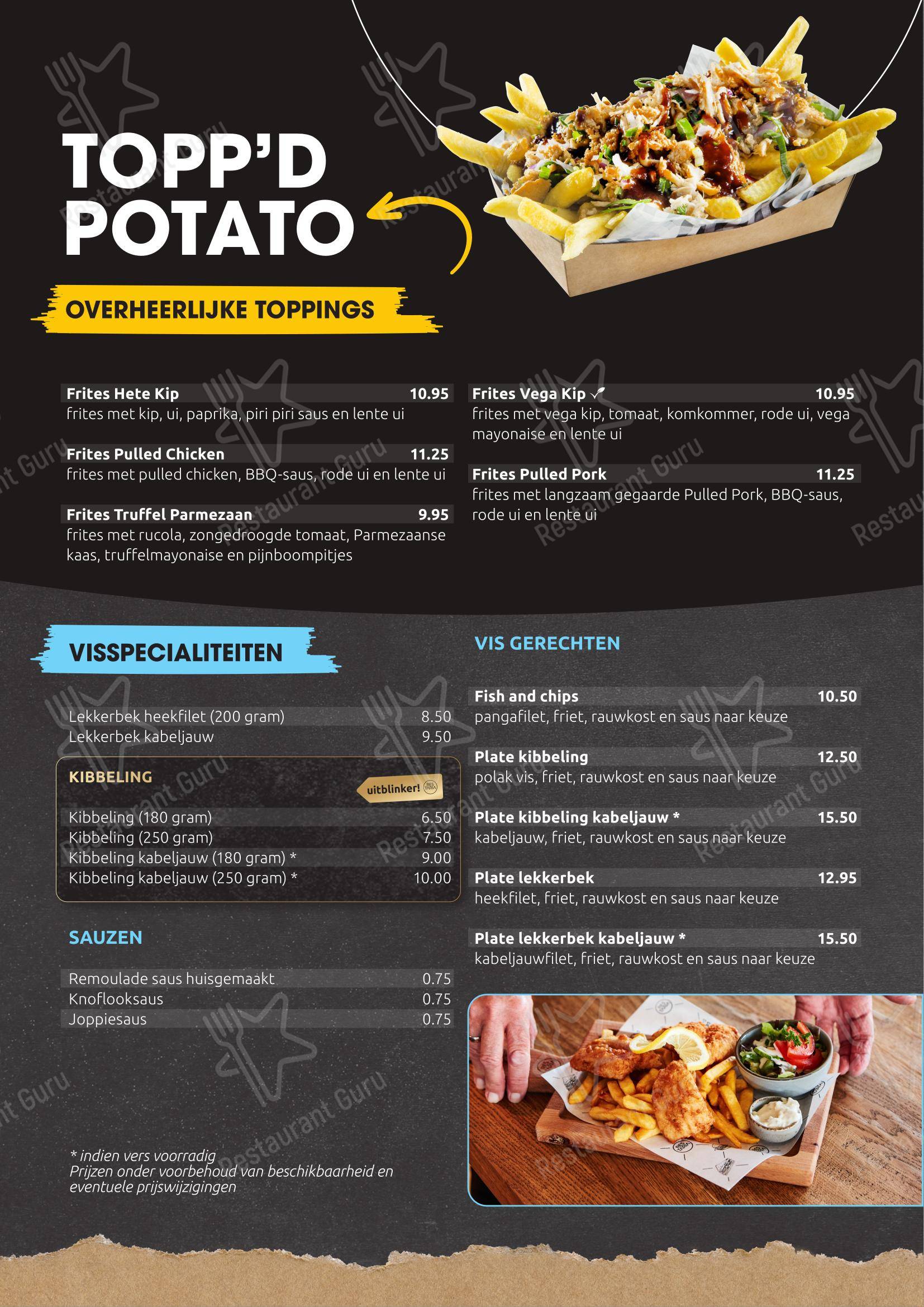 Group Booking Menu кафетерия Restaria Appelscha в Appelscha