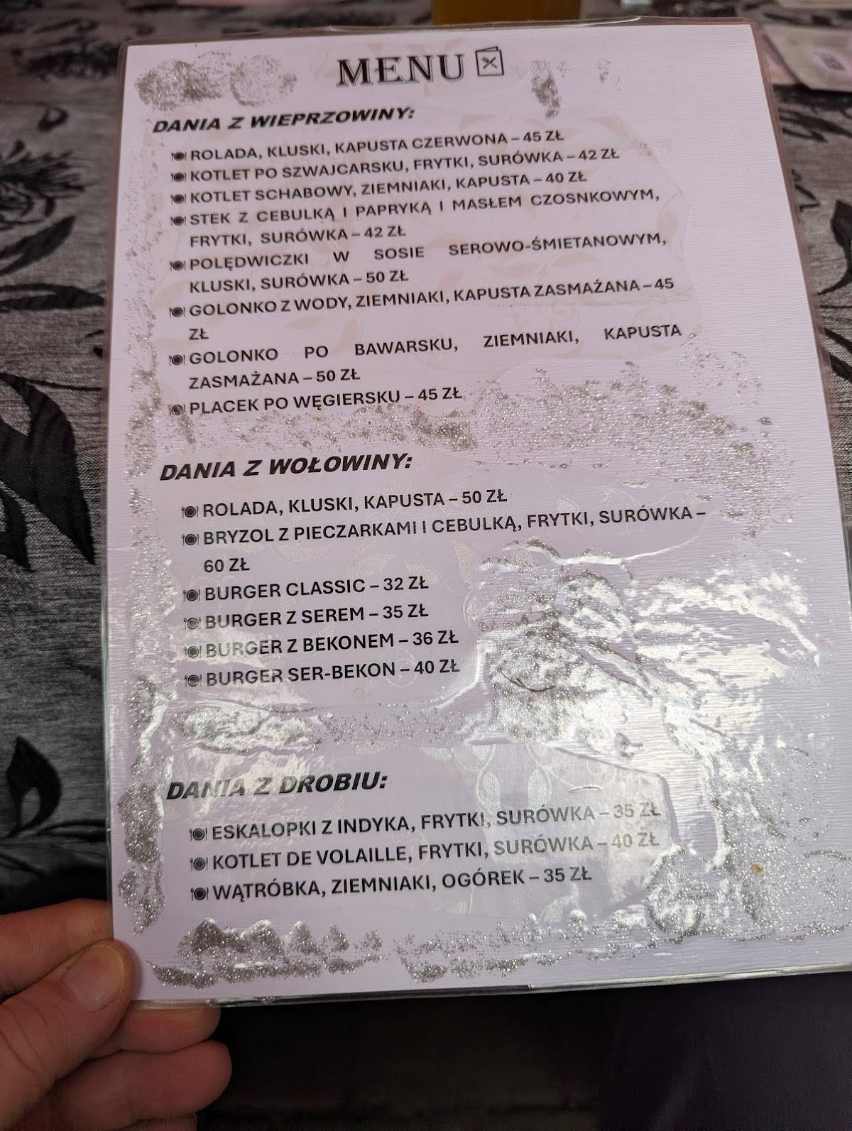 Restauracja Maciej меню