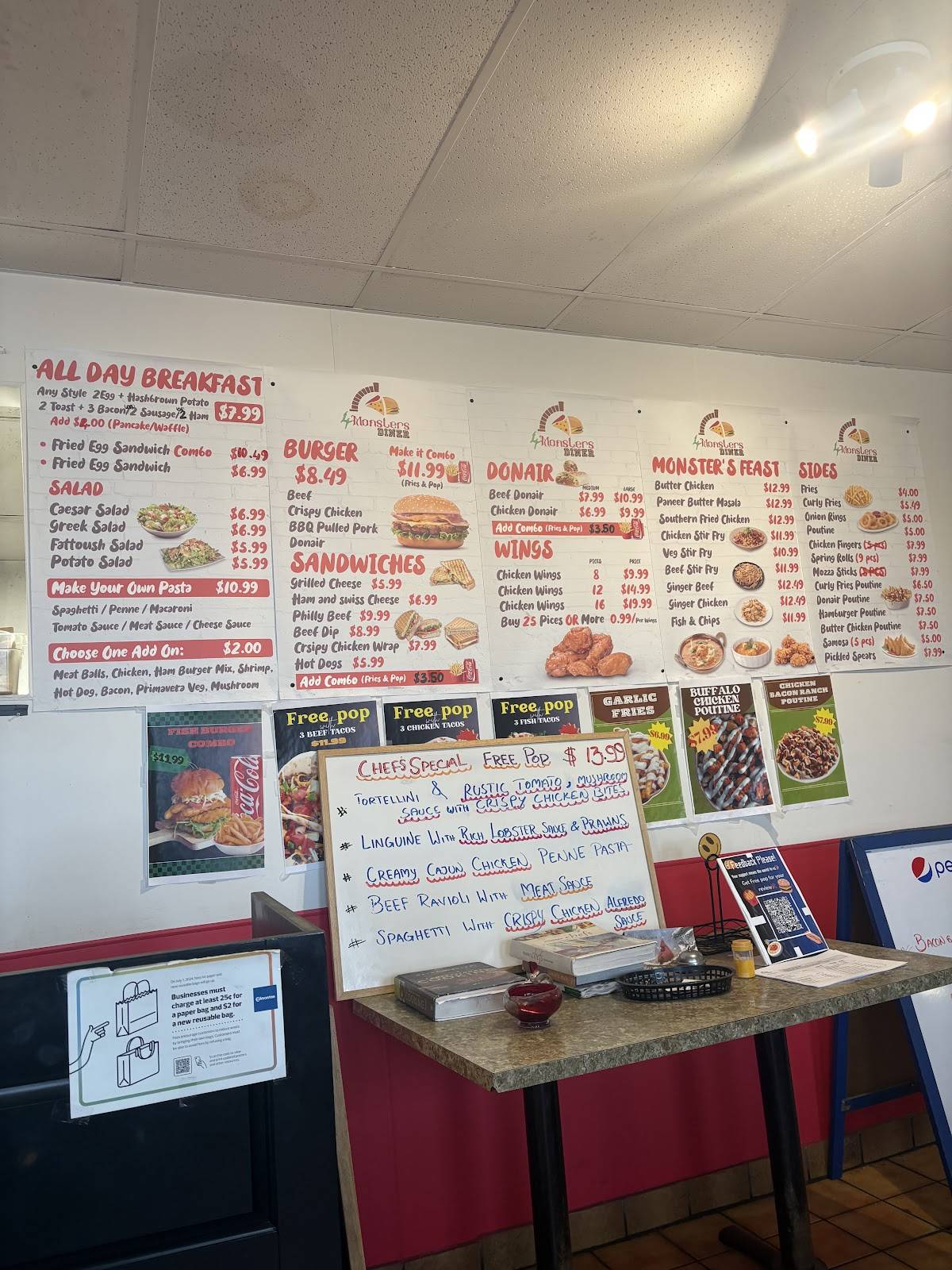 4Monsters Diner меню