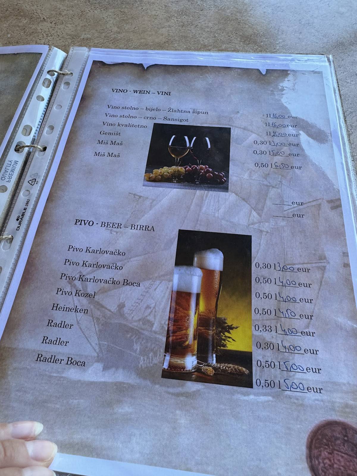 Restaurant Arta меню