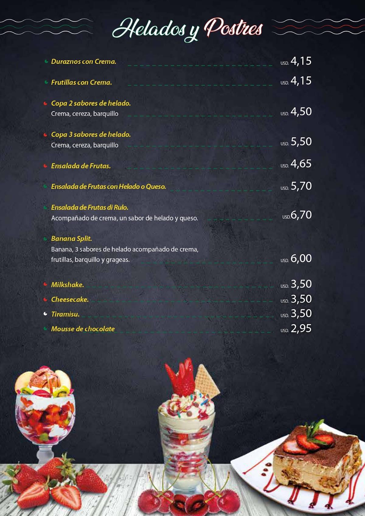 Di Rulo Pizza меню