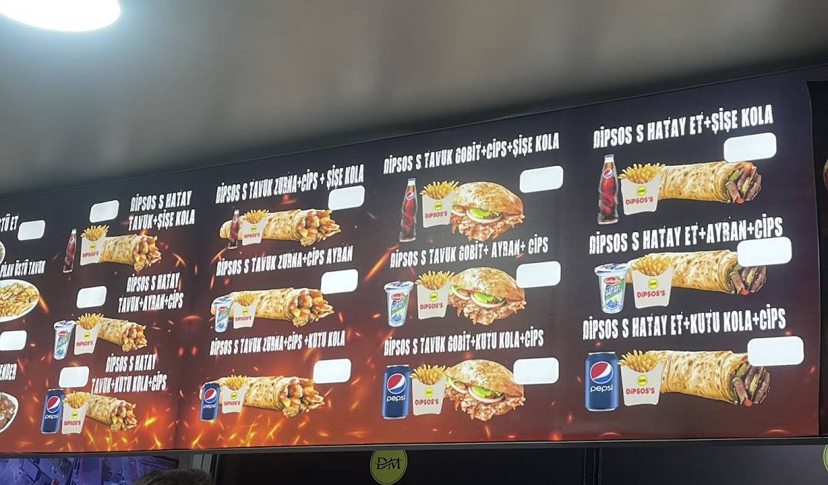 Dipsos Döner Burdur меню