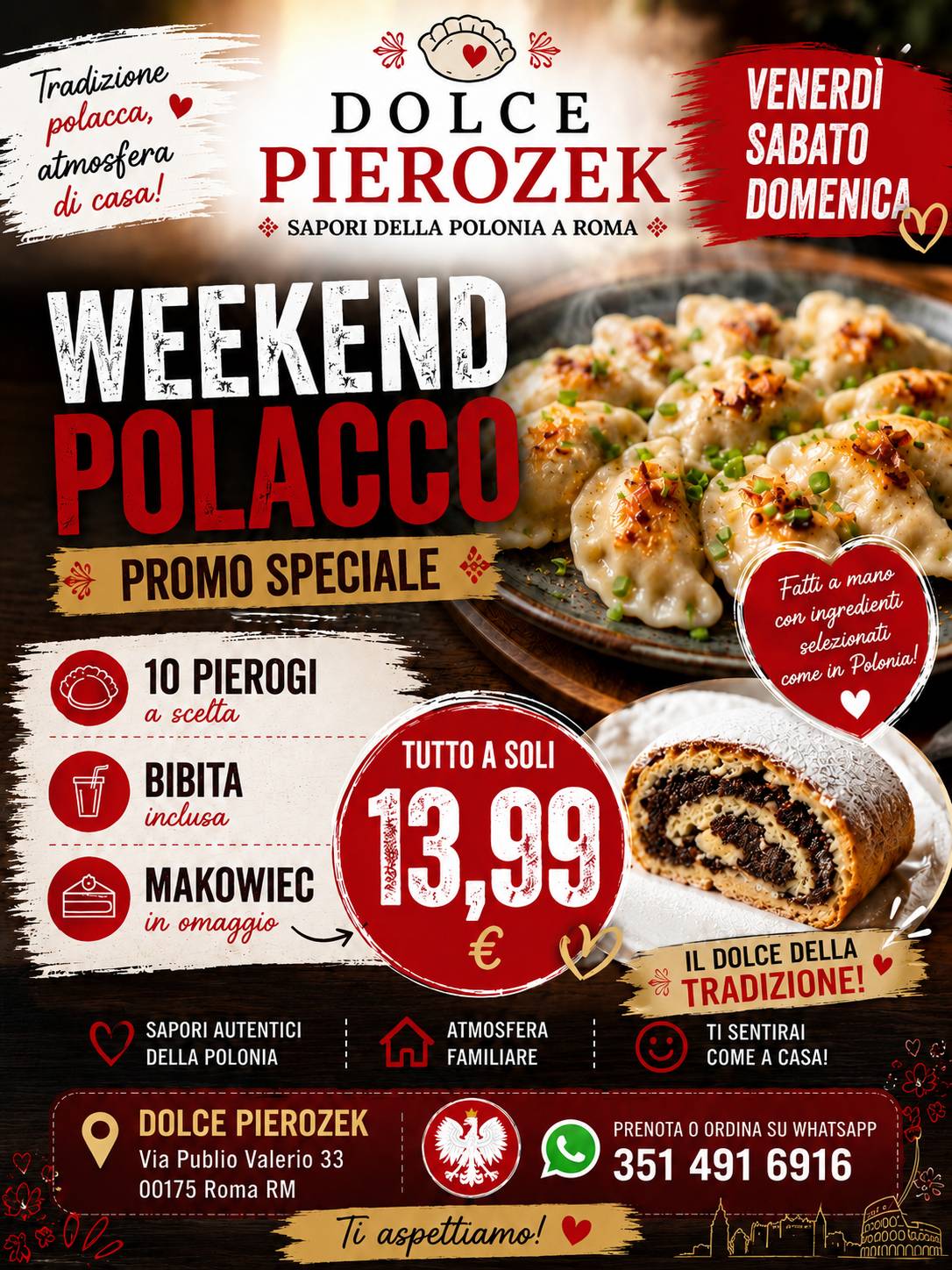 Dolce Pierożek – Cucina e Dolci Polacchi меню