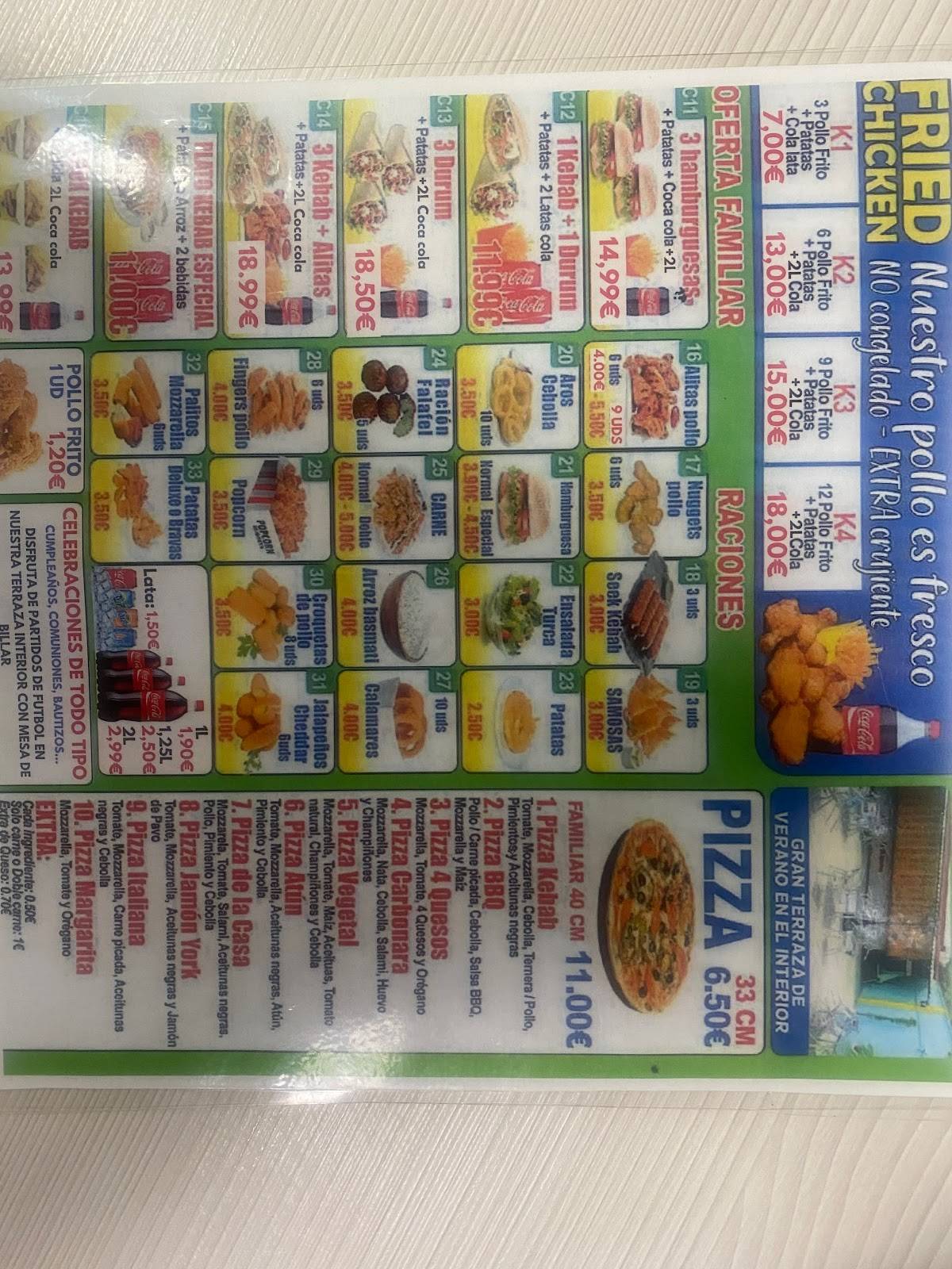 Arganda Kebab меню