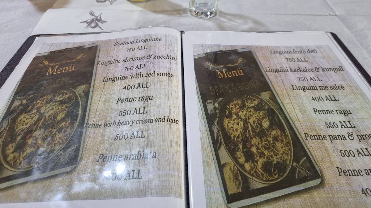 Restaurant ESMIANI меню