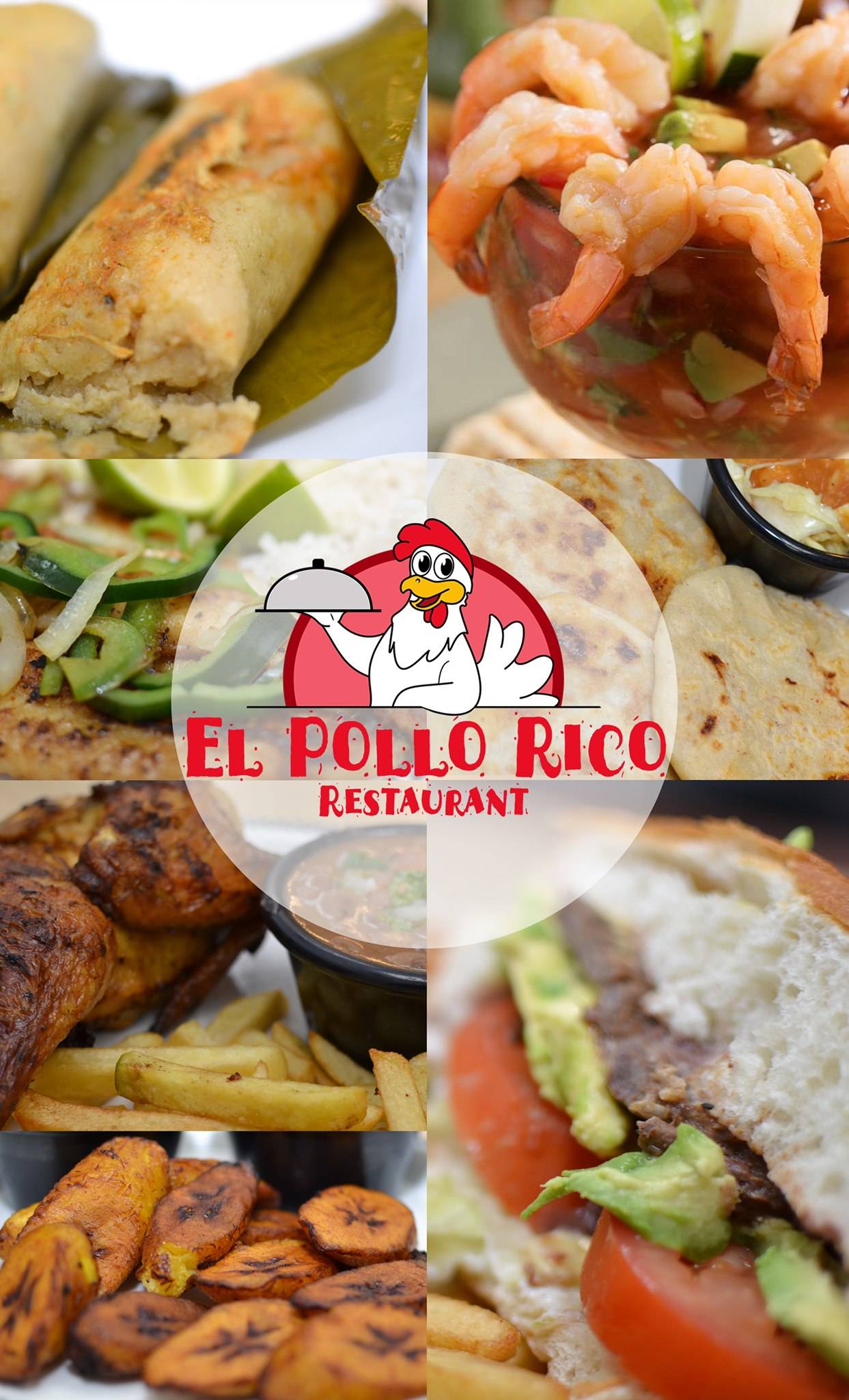 El Pollo Rico Restaurant Salvadoran меню