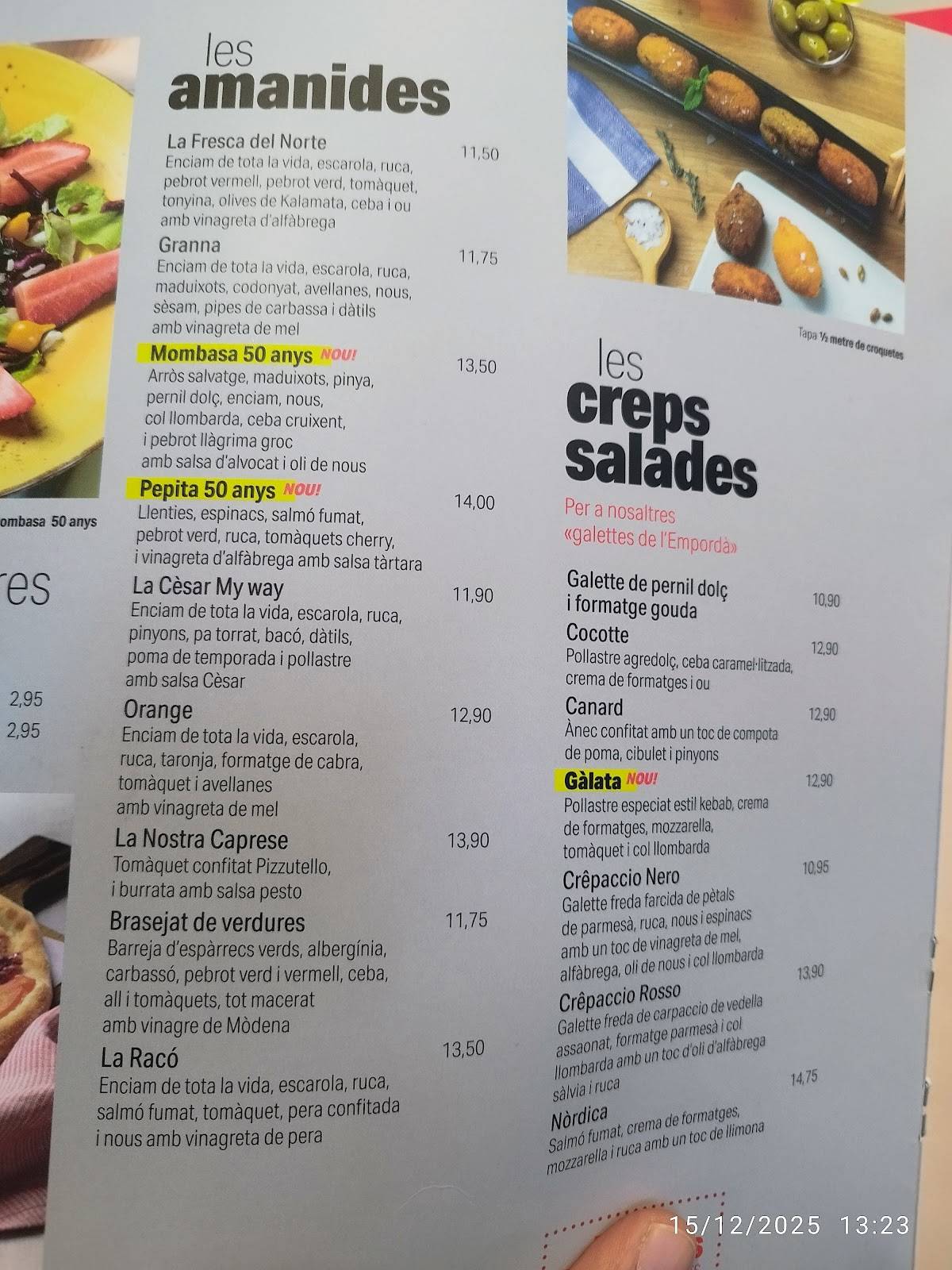 El Racó de Terrassa - Pizzeria Mediterrània меню