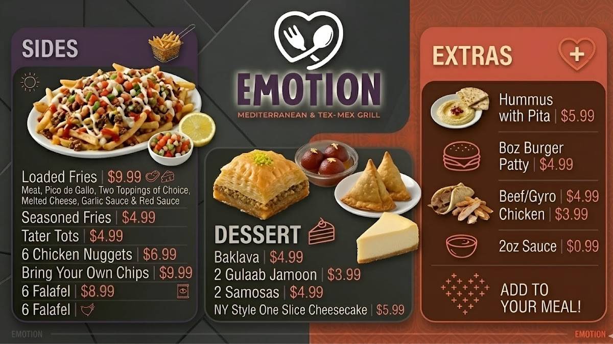Emotion меню