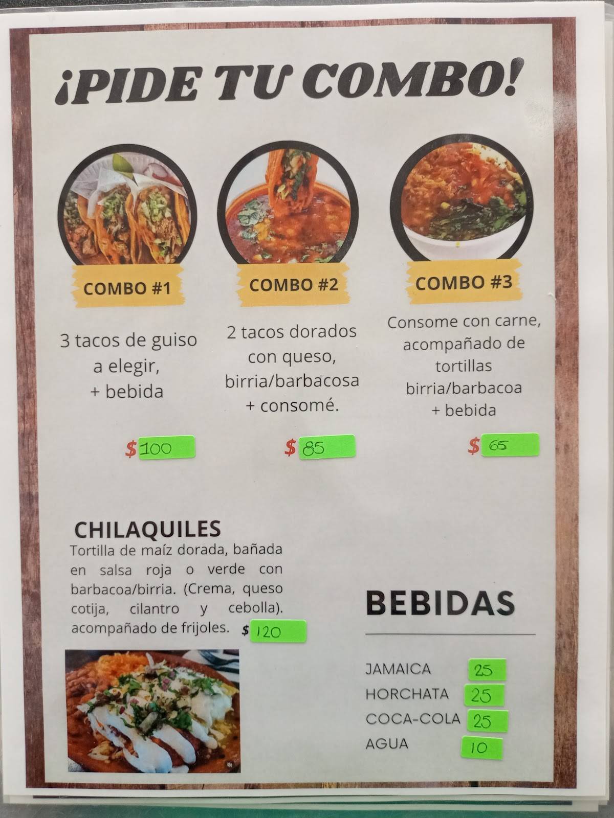GUSTACOS меню