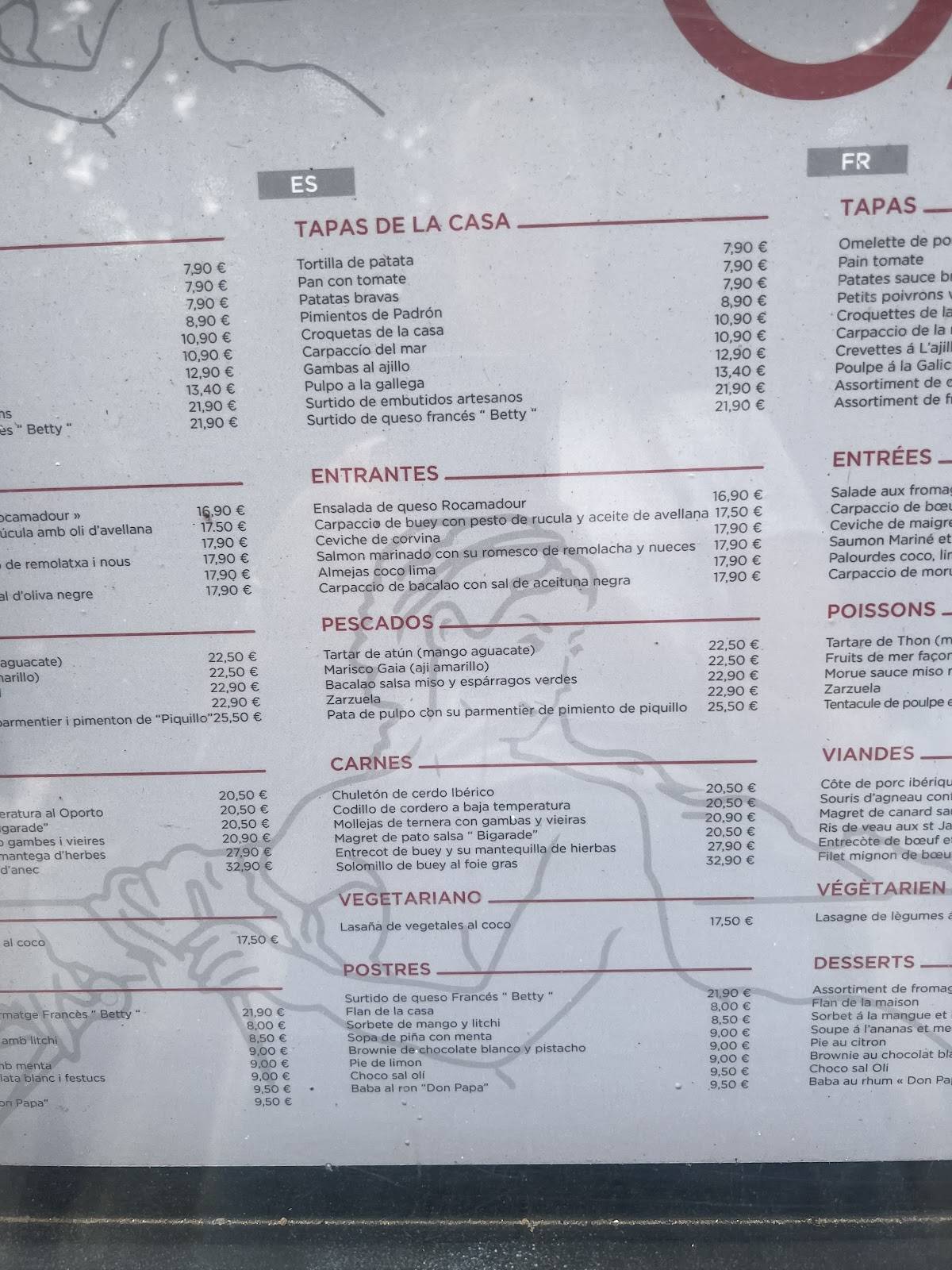 Restaurant Gaia меню
