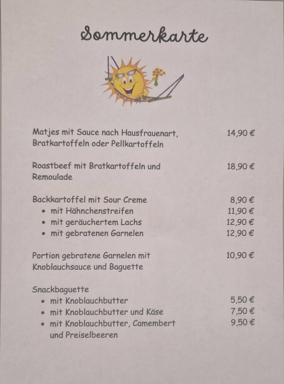 Gaststätte Flutlicht меню