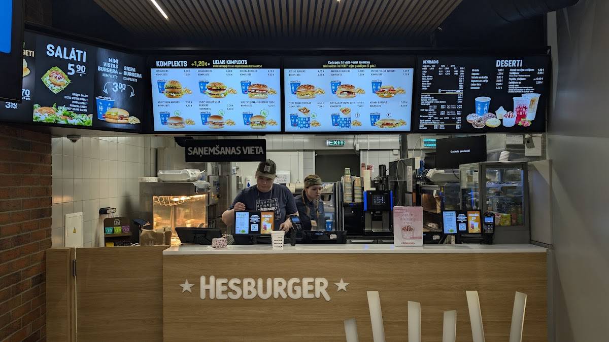 Hesburger меню