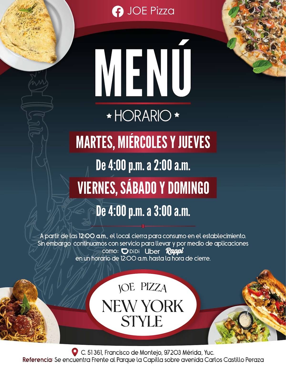 Joe Pizza - New York Style меню