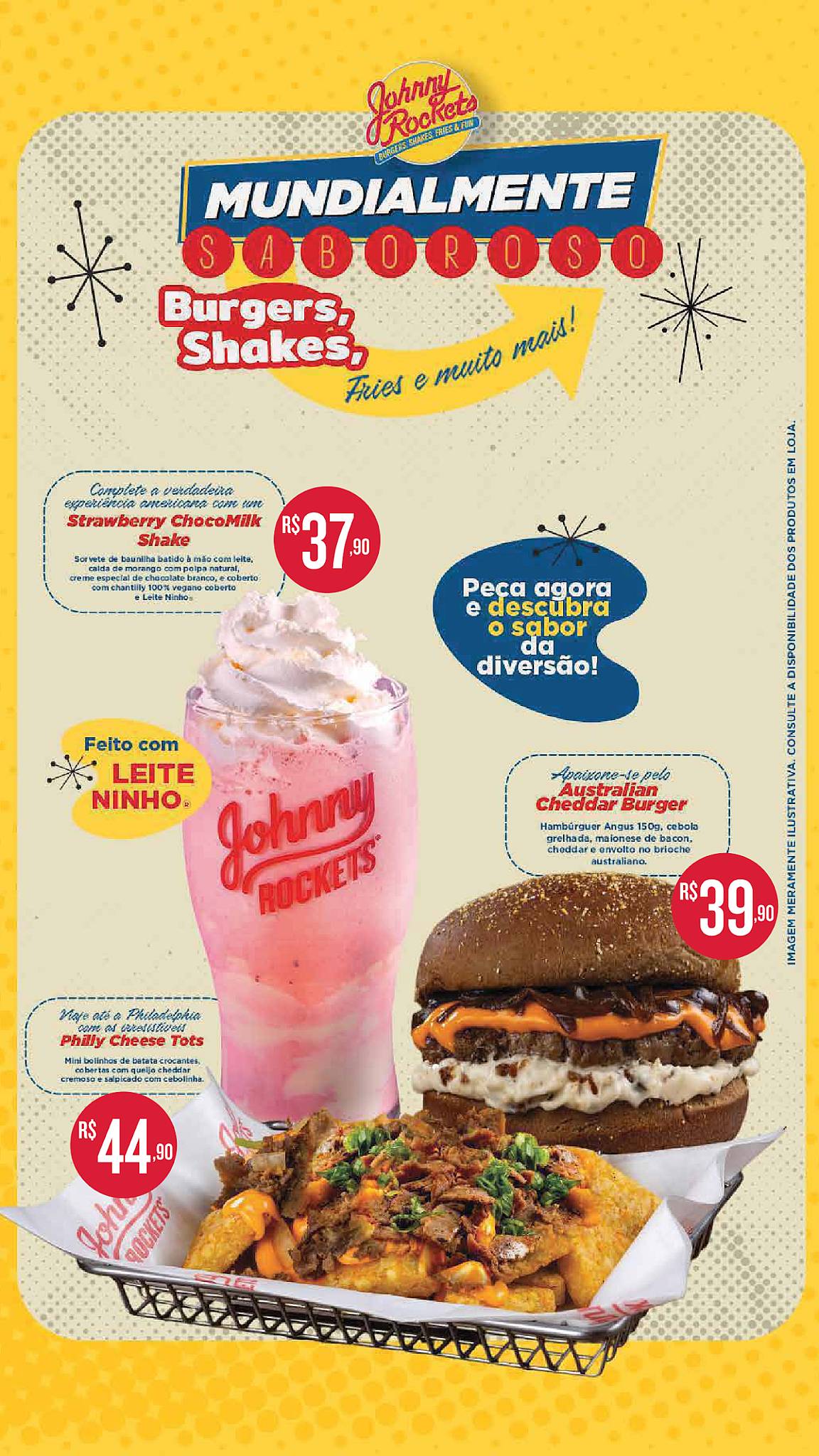 Johnny Rockets Santos меню