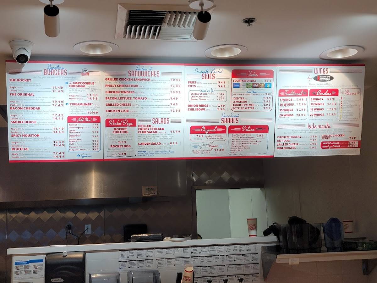 Johnny Rockets меню