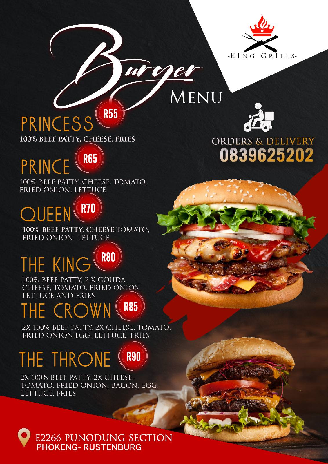 King Grills меню