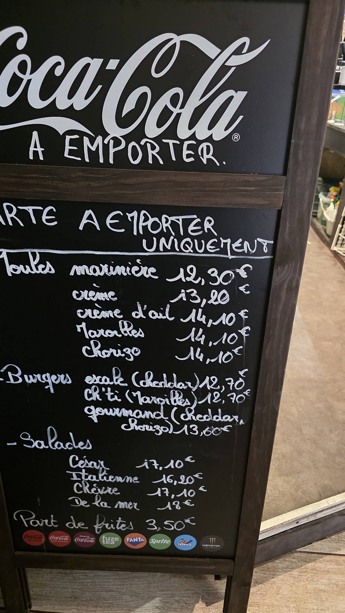 L'Escale меню