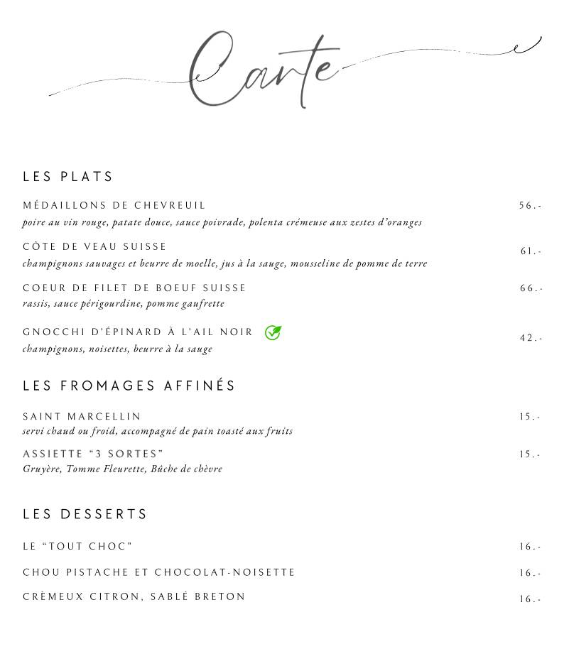 Restaurant L'escapade par Damien Coche меню